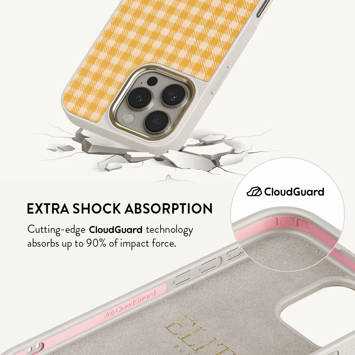 Tuscan Sun - Yellow Plaid iPhone 16 Pro Max Case