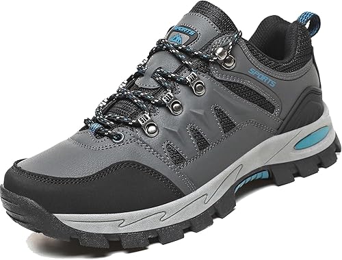 WOWEI Wanderstiefel Wanderschuhe Herren Damen wasserdichte Outdoorschuhe rutschfeste Kletterschuhe Leicht Atmungsaktiv Trekking Hiking Schuhe Wanderhalbschuhe