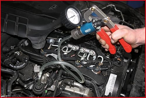 KS Tools 150.1900 KFZ Druck- und Unterdruckpumpen-Satz, 7-tlg., 7pcs