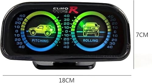 Neigungsmesser Neigungsmesser mit grüner Hintergrundbeleuchtung für Geländewagen 4x4 Universal