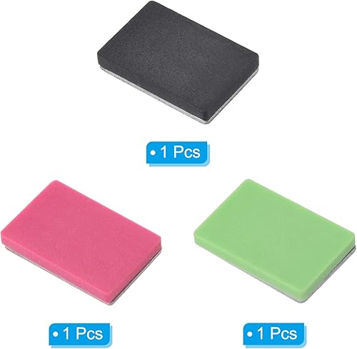 PATIKIL 3Pack 1.2'x0.8' Extra-Grob/Fein/Extra-Fein Ski Snowboard Diamantstein Ski Kantenschleifer Diamant Kantenfeile Snowboard Schleifscheibe Schwarz/Fuchsia/Grün