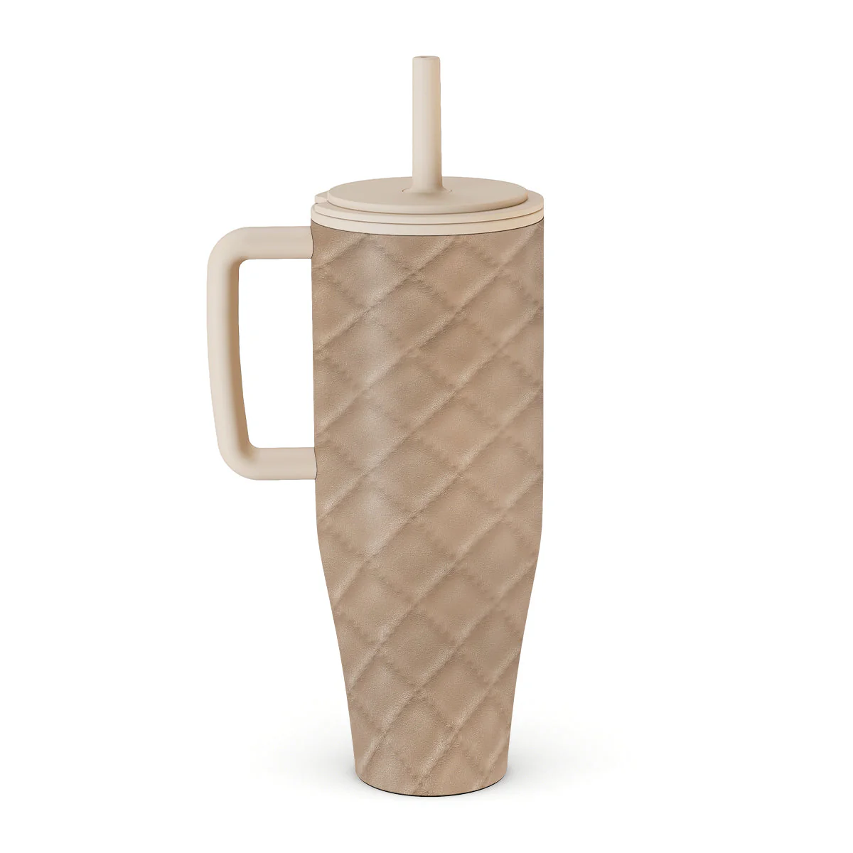 Simply Cream - Quilted All Day Leakproof Tumbler