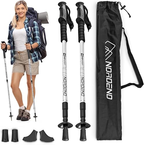 Hop-Sport Trekkingstöcke HS-0135TP Nordic Walking Wanderstöcke Set Anti Schock Teleskop