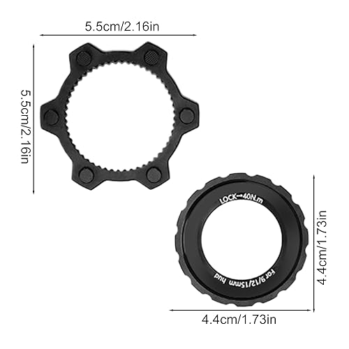 Fahrrad-Centerlock-Adapter, Centerlock Auf 6-Loch Adapter, Aluminiumlegierung Fahrradteil für 6-fach-Scheibenbremsen Mountainbikes Fahrräder & Dirtbikes