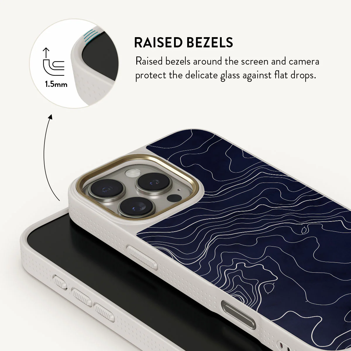 Drifting Shores - Line Art iPhone 16 Pro Max Case