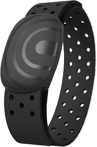 moofit HW401 Herzfrequenzmesser, Pulsmesser mit Armgurt IP67 wasserdichte,Unterstützung Bluetooth/ANT+, Wiederaufladbares Heart Rate Monitor Armband Funktioniert mit Wahoo, Strava, Elite HRV (Weiß)