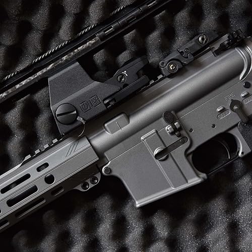 Wiltec Waffenkoffer verschließbar, Gewehrkoffer aus Aluminium, Pistolenkoffer mit Klappverschlüssen und Schlüssel