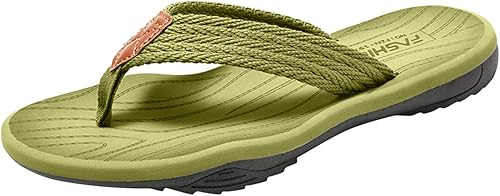 Zehentrenner Leder mit Arch Support Sandalen Sommer Männer Frauen Neigung Ferse Strand Flip Flops Weich Leder Stoff Badelatschen Sommer Beach Rutschfest Pantoletten Hausschuhe