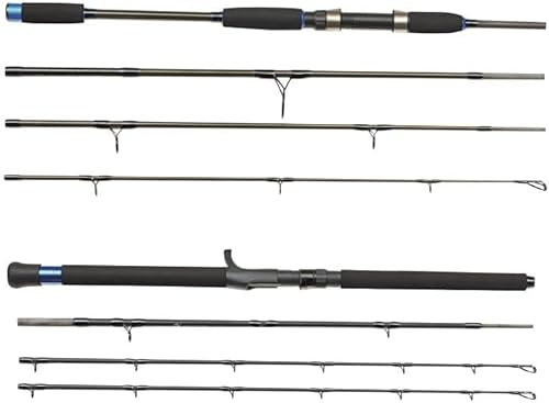 Eisele Sea-Fishing Travel-Kit 2.0, 2-in-1 Reiseruten-Set, Bootsrute und Twitch N Pilk Reiserute, Norwegen-tauglich, 2 Salzwasserruten, Meeresruten