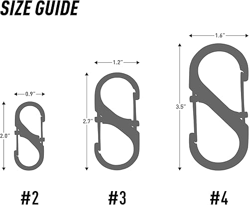 Nite Ize LSBA3-03-R6 S-Biner SlideLock, blau, 3