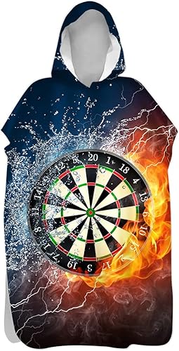 FANSU Badeponcho Strandtuch Mikrofaser Schnelltrockend Bademantel Poncho mit Kapuzen Duschtuch Handtuch Schwimmen Surfing Strand Tauchen für Damen Herren