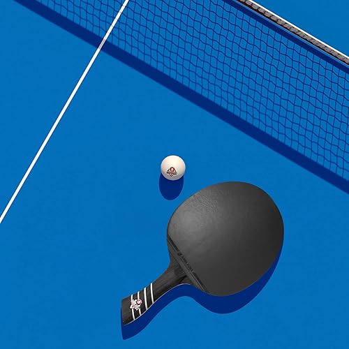 AirBlades The Peace Maker ALC - Professional Ping Pong Paddle - Carbon Fiber Table Tennis Racket Producing Maximum Spin & Control for All Levels - Hard Carry Case & Ergonomic Handle.