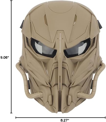 Airsoft Atmungsaktive Vollgesichtsmaske Taktische Schutzmaske mit Augenschutz