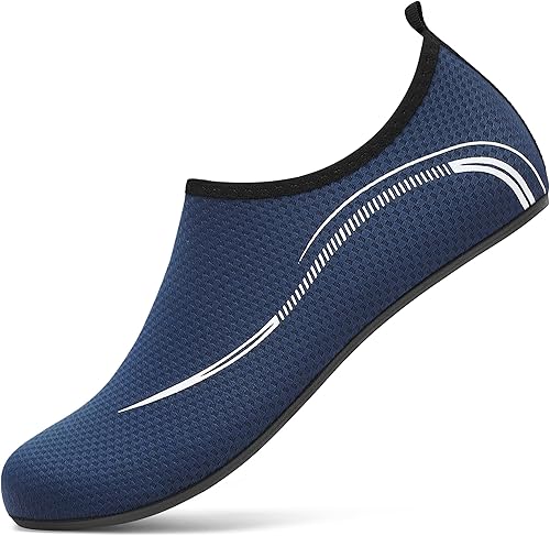 VOLHAL Badeschuh Damen Herren Wasserschuhe Neoprenschuhe Strandschuhe Aquaschuhe Surfschuhe Schwimmschuhe Wassersportschuhe Barfuß Schuhe Leicht Hausschuhe