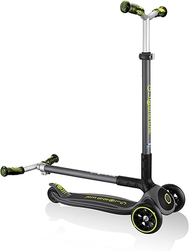 GLOBBER - Master Prime – Tretroller mit 3 Rädern, für Kinder von 4 Jahren bis 14 Jahren, Grün