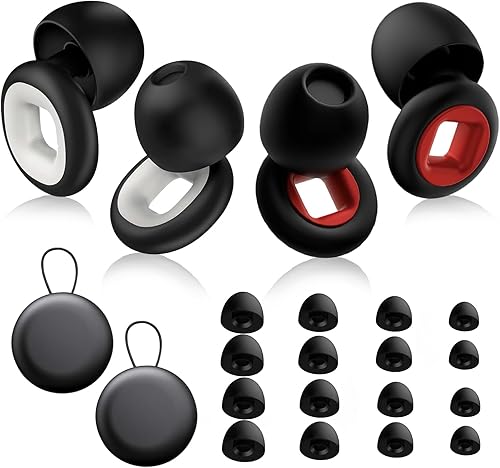 Ohrstöpsel zum Schlafen, 2 Paar Artevive Ohrstöpsel, Ohrstöpsel für Schlaf, Artvive Schnarchstille Ohrstöpsel, Artevive Moto Ohrstöpsel-27 Db, Artevive Earplugs, für Schlaf, Studium, Arbeit