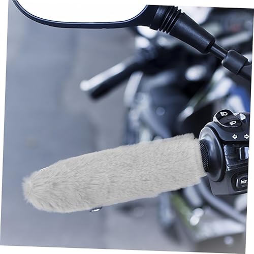 Toddmomy 1Satz Fahrradlenkergriffe Plüschbezüge Warmhaltende Fahrradgriffabdeckungen für Sicheren Halt zu Installieren Kompatibel mit Mountainbikes und Bikes Langlebig