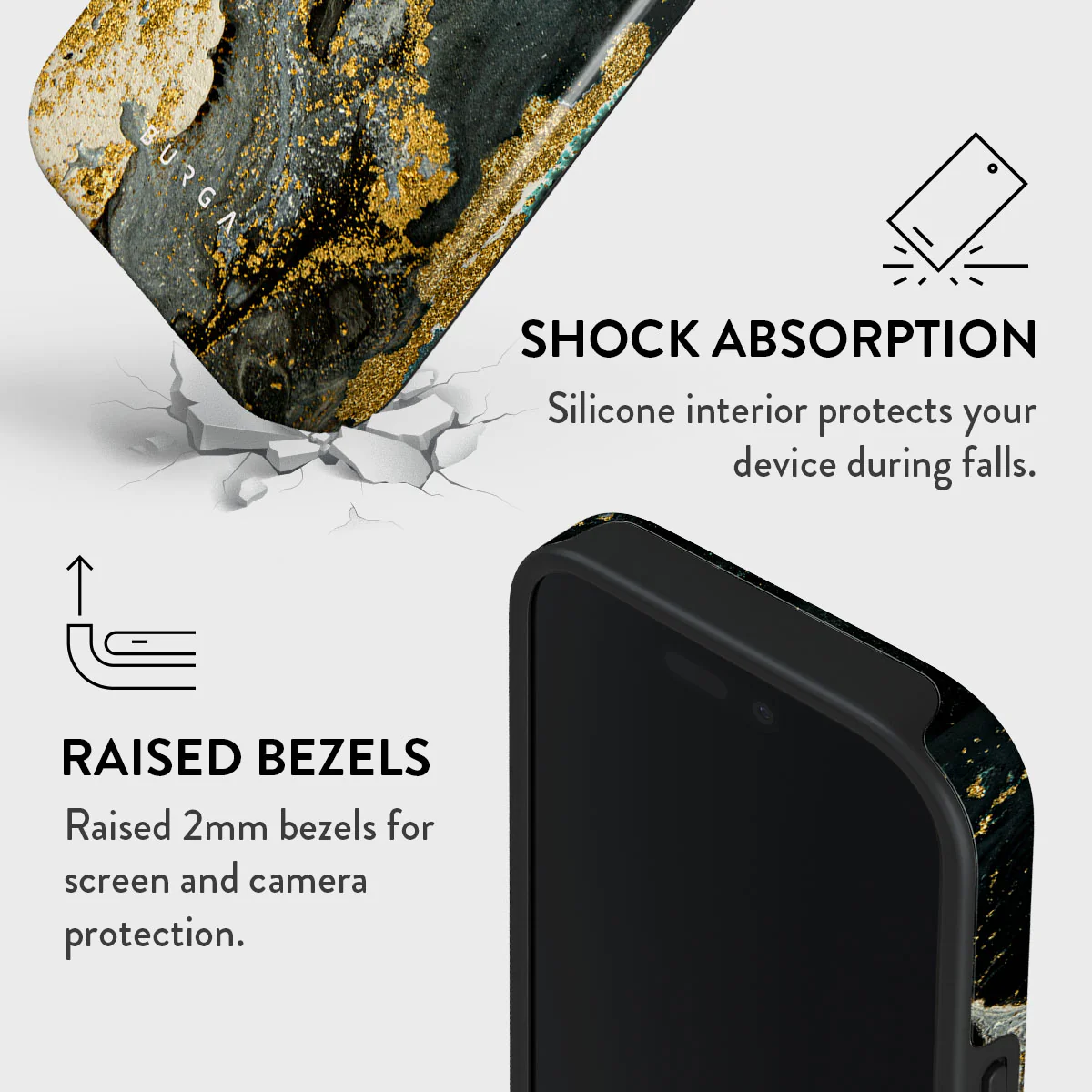 Northern Lights - Marble iPhone 16 Pro Max Case