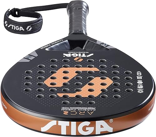 STIGA Padelschläger ARC 2, Padelschläger mit großzügiger Schlagfläche - Schwarz/Chrom