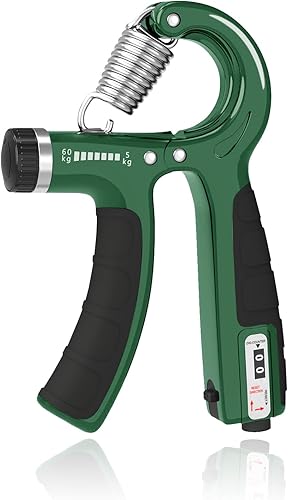 UNILECON Handtrainer Unterarmtrainer Griffkraft Trainer - Einstellbarer Widerstand 5-60kg Hand Trainer,Rutschfester Griff und Ergonomisches Design,Fingertrainer für Sportler