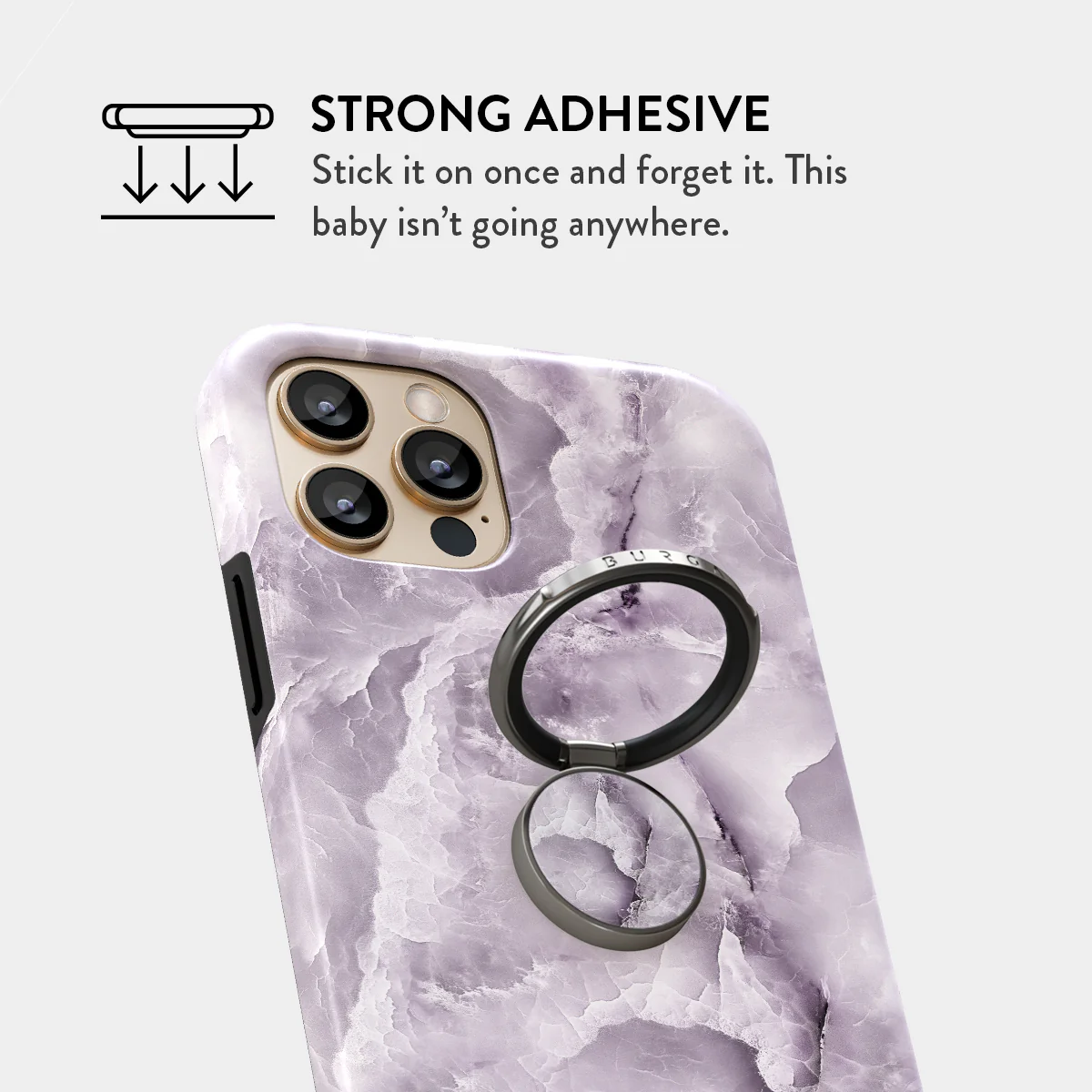 Black Currant - Adhesive Ring Holder