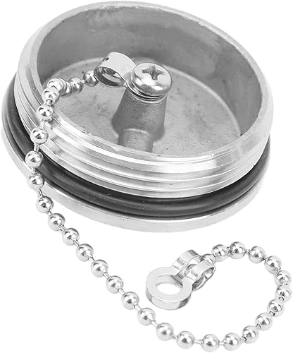 Boot Marine Tankdeckel Deck Fill Filler Bootszubehör Deck Fill Cap aus Edelstahl mit Kette Marine Hardware Zubehör