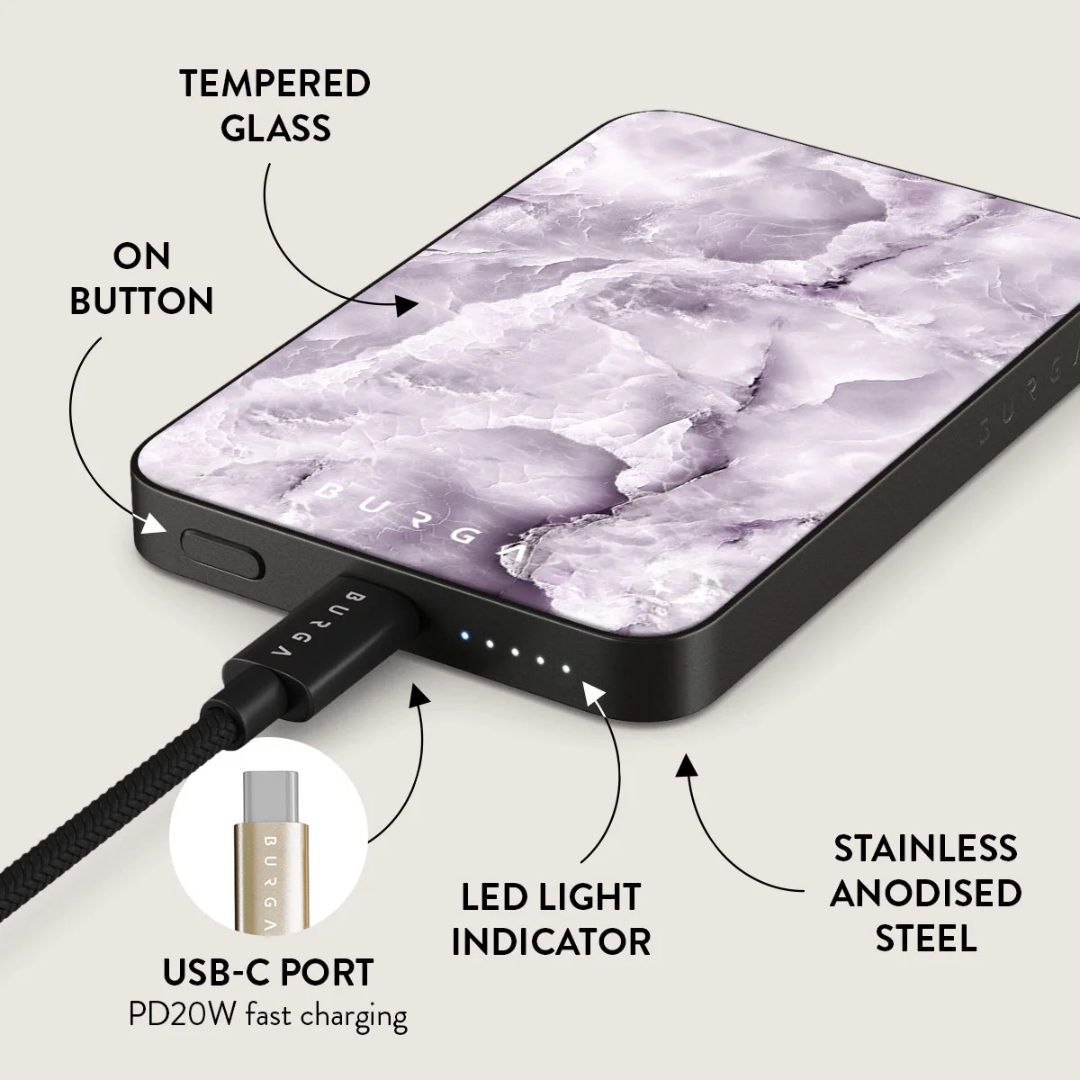 Black Currant - Magnetic Power Bank