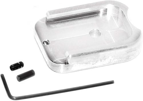 Airsoft Softair Armorer Works AW Custom CNC Magazin Grundplatte Base Plate für Hi-Capa GBB Gas Magazin Silber