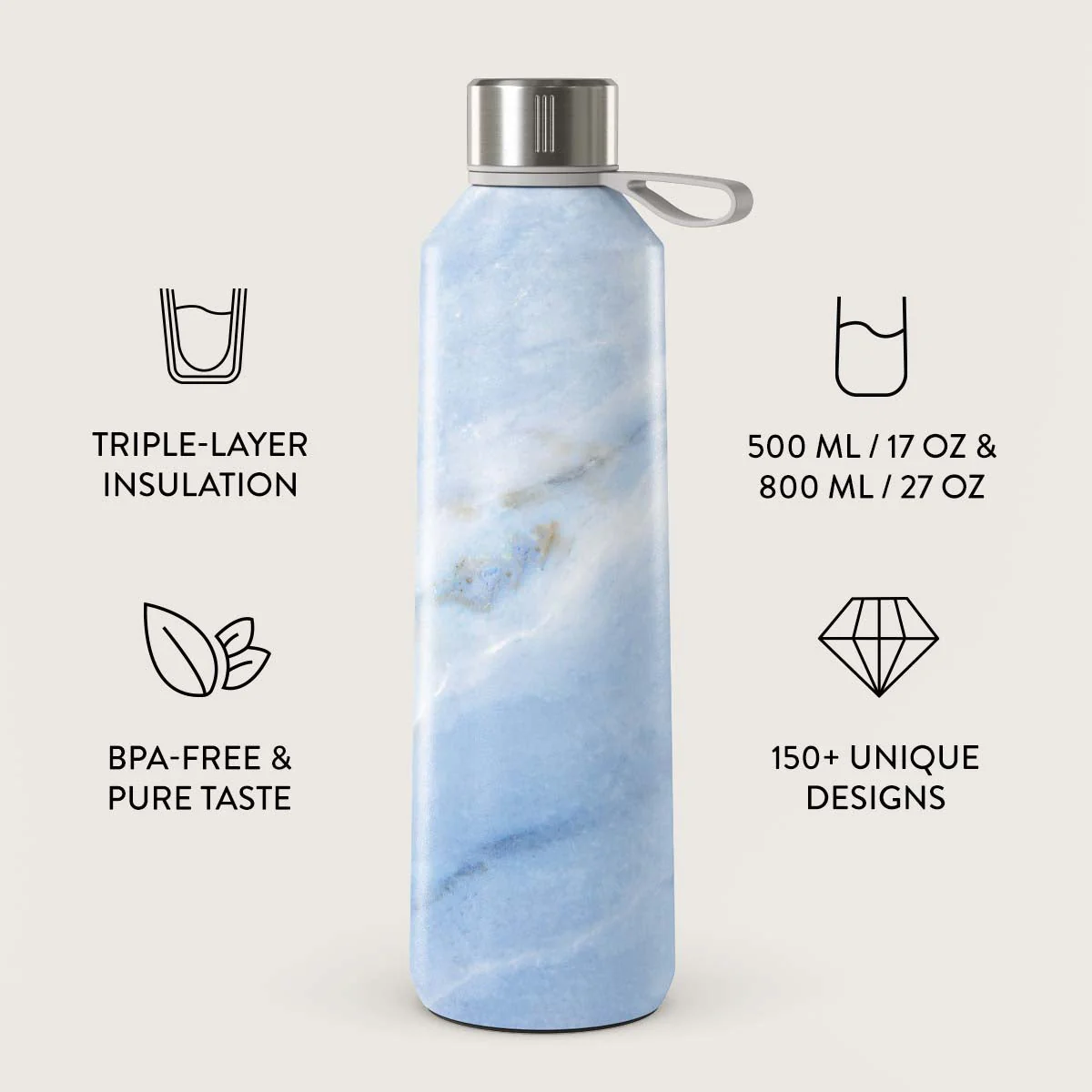 Fluffy Clouds - Water Bottle