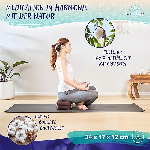 Namasdee Stützkissen mit 100% natürlicher Kapokfüllung