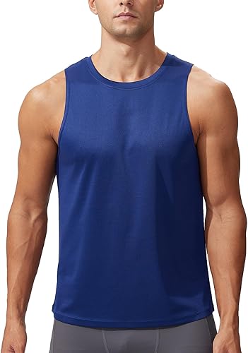 Ruowuhen Herren Tanktop Ärmellos Funktionsshirt Schnelltrocknende Tank Tops für Sport Laufen Fitness Basketball