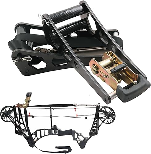 ZSHJGJR Bogenpresse für Compound Bogen Tragbare bogenpresse Bogenschießen Zubehör/Zum Debuggen, Saiten- & Kabelwechsel, Peeps-Installation, Cam-Einstellungen/Bogenschieß-Wartungswerkzeug
