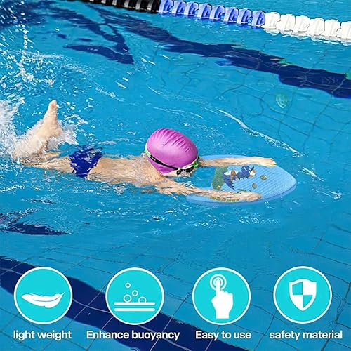 Kinder Schwimmhilfe Set mit Dinosaurier Motiv Aufblasbare Schwimmflügel & Hochwertiges Schwimmbrett für Jungen und Mädchen Sicheres Wasserspielzeug für Pool Strand und Schwimmtraining