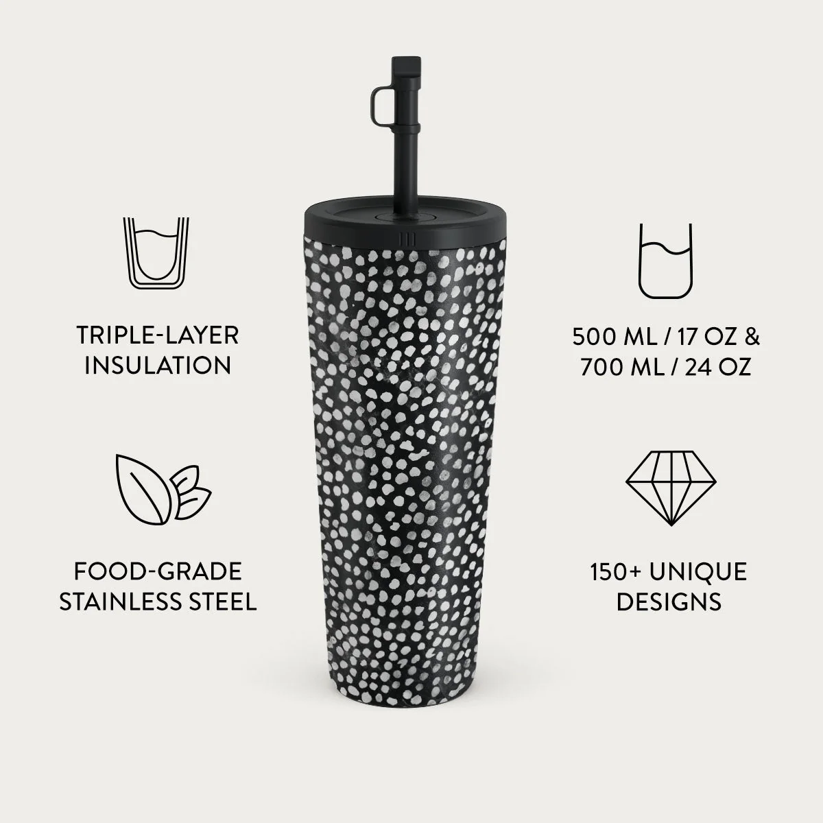 Night Sky - Dotted Travel Mug
