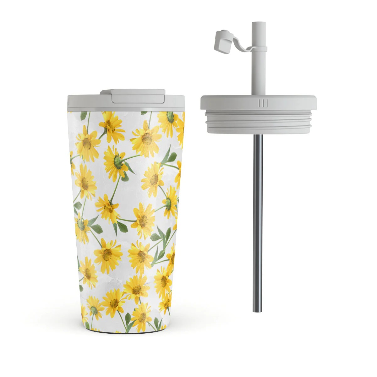 Summer Scent - Yellow Flower Travel Mug