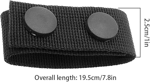 Duty Belt Keeper, Taktischer Nylon Gürtelhalter,Gürtel Keeper mit Doppelten Druckknöpfen für 2-2,25' Gürtel