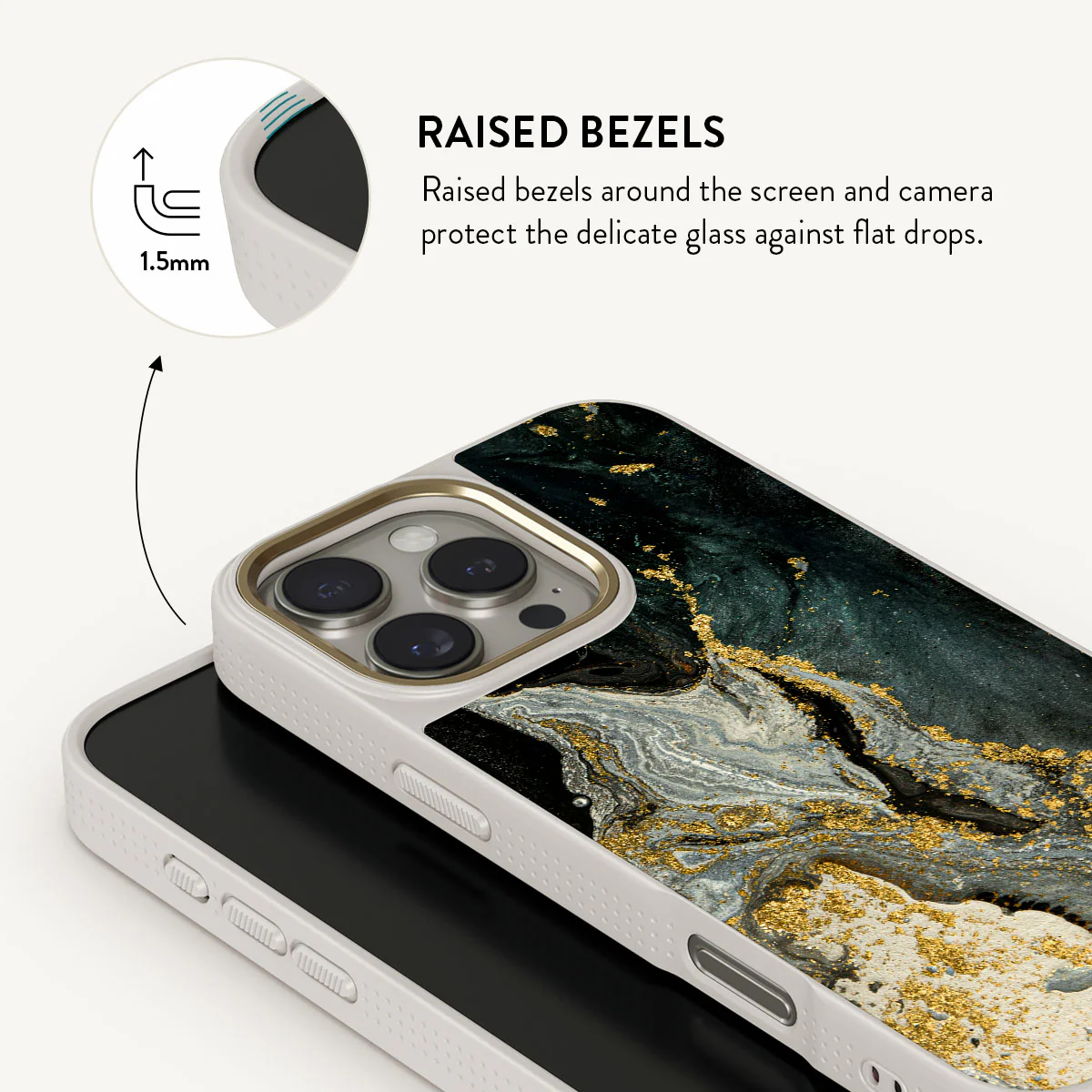 Northern Lights - Marble iPhone 16 Pro Max Case