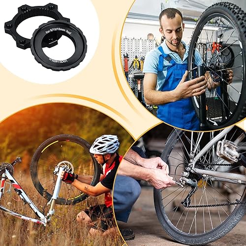 Fahrrad-Centerlock-Adapter, Centerlock Auf 6-Loch Adapter, Aluminiumlegierung Fahrradteil für 6-fach-Scheibenbremsen Mountainbikes Fahrräder & Dirtbikes