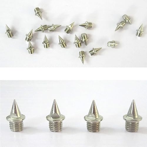 50 Stück Spike Nägel 5mm, Spikes, Ersatz Spike, Stahl Spike-Nägel Sportschuhe Spike, Leichtathletik Spikes Ersatz, mit Spike Schraubenschlüssel für Track Schuhe Weitspringen Laufen Wandern Springen