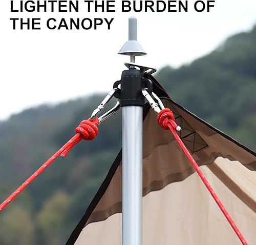 divuukyi 10 x Baldachin-Säulen, Anti-Thunder-Kappen, Campingzeltstangen, isolierende Kappen, Anti-Donner-Schutz, Zeltzubehör