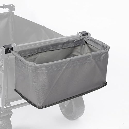 DUOHNBM Wagon Hintere Aufbewahrungstasche, zusammenklappbar, Oxford-Stoff, Hecktasche, Trolley, Zubehör für Freizeit, Camping, Picknicks (grau)