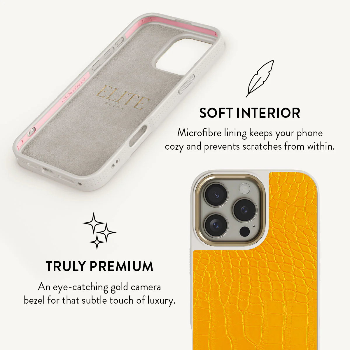 Canary Yellow - Snake Skin iPhone 16 Pro Max Case