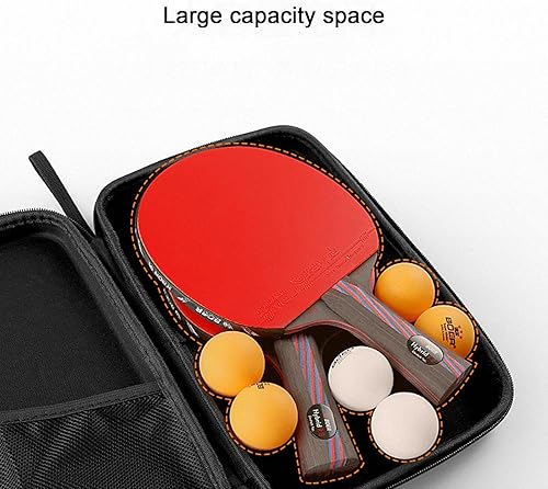 Tischtennis Schlägerhülle, Wasserdichte Tasche Für Tischtennisschläger, Tragbare Harte Tischtennistasche, Tischtennis Schlägerkoffer, Tischtennisschläger Hülle Für 2 Schläger Und Mehrere Bälle