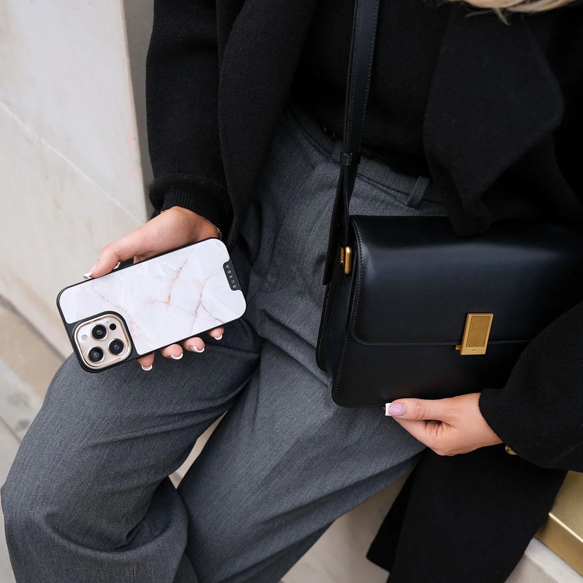 Vanilla Sand - Marble iPhone 16 Pro Max Case