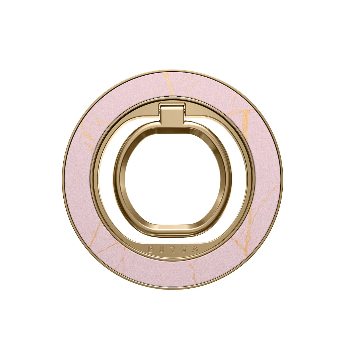 Peachy Gold - Pink Marble Magnetic Ring Holder