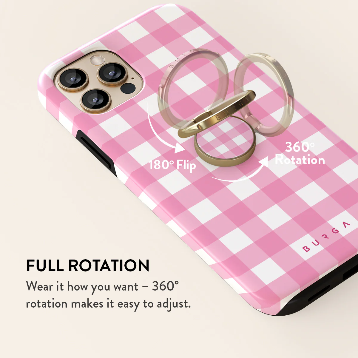 Think Pink - Adhesive Ring Holder