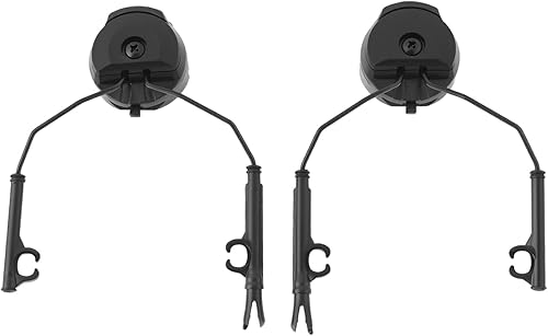 OTOTEC 1 Paar Taktische Helmschienenadapter Headset-Unterstützung Helm-Lichtbogenschienenadapter Kompatibel mit Peltor Comtac-Headset-Unterstützung für Anschluss An Helme Serien Fast/ACH/Mich
