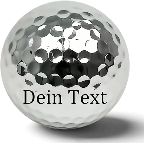 Jaucin Personalisierte Golfbälle mit Wunschtext Gravur Golfball, softe Golfbälle mit maximaler Reichweite, Dieser Ball kennt Dein Handicap