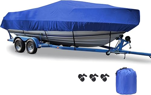 LDIW Persenning Bootspersenning 420D Wasserdicht Bootsabdeckung Staub Schutz Bootsplane, für Yacht Schnellboot Runabout Fisch-Ski,Grau,21~24FT: 732X300cm