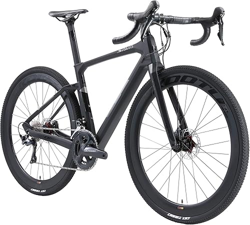 SAVADECK Gravel Bike Rennrad Carbon,R11 28 Zoll Rennrad 40c Reifen Carbon Rahmen Gabel Sattelstütze mit Shimano ULTEGAR R8000 22 Gänge und R8020 Scheibenbremse Carbon Fahrrad Herren Damen